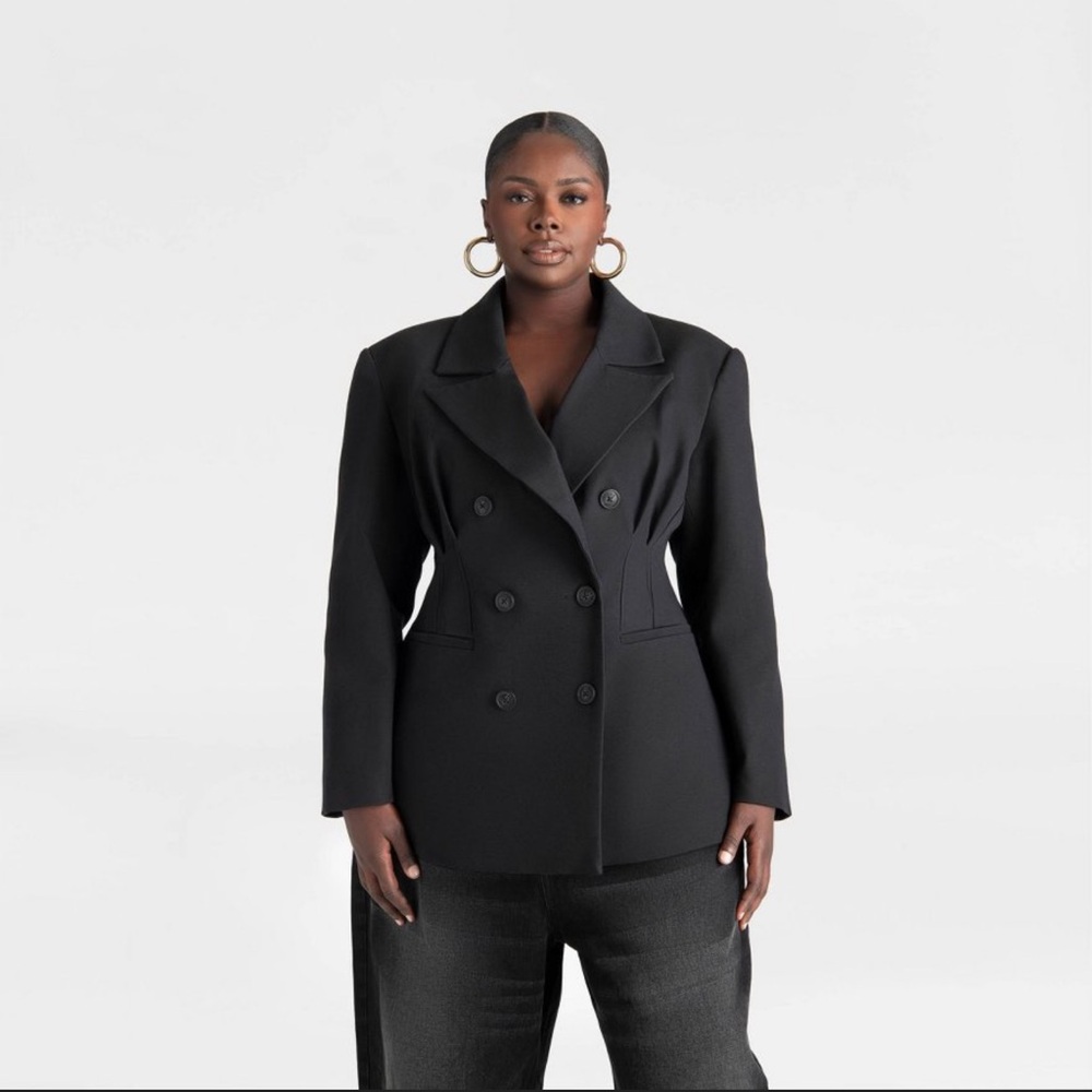 KBB by Kahlana Barfield Black Blazer Sz 2X